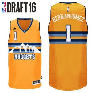 canotte juan hernangomez 1 denver nuggets draft 2016 giallo