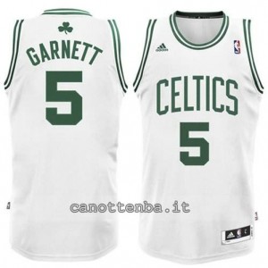 canotte #5 kevin garnett boston celtics revolution 30 bianca