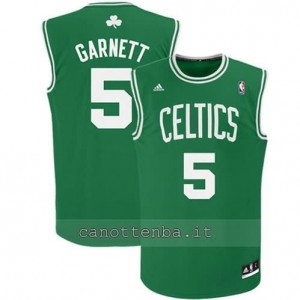 canotte #5 kevin garnett boston celtics revolution 30 verde