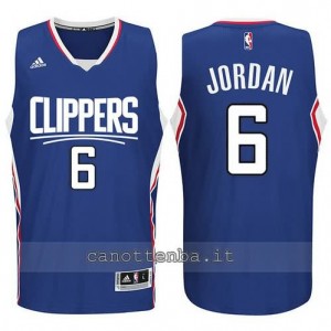 canotte DeAndre jordan #6 los angeles clippers 2015-2016 blu