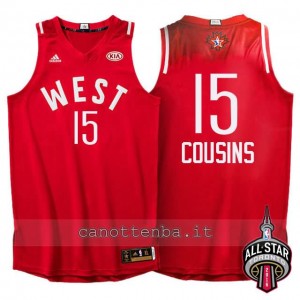 canotte DeMarcus cousins #15 nba all star 2016 rosso