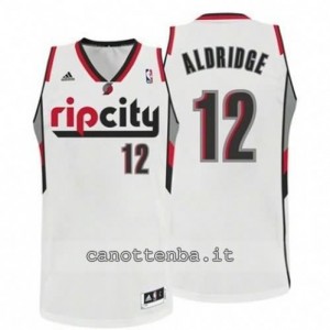 canotte LaMarcus aldridge #12 portland trail blazers revolution 30 bianca