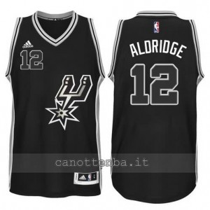 canotte LaMarcus aldridge #12 san antonio spurs 2015-2016 nero