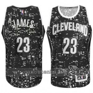 canotte LeBron james #23 cleveland cavaliers lights nero