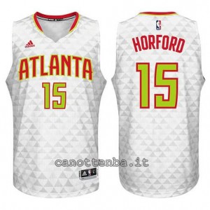 canotte al horford #15 atlanta hawks 2015-2016 bianca