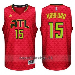 canotte al horford #15 atlanta hawks 2015-2016 rosso