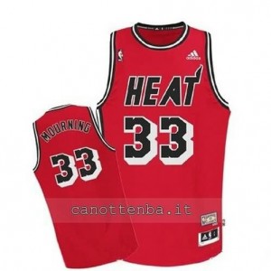 canotte alonzo mourning #33 miami heat classico rosso