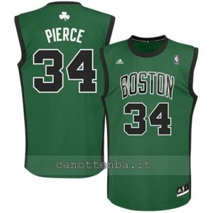 canotte alternato paul pierce #34 boston celtics verde