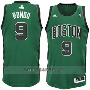 canotte alternato rajon rondo #9 boston celtics verde