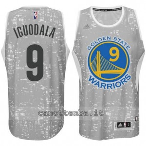 canotte andre iguodala #9 golden state warriors lights grigio