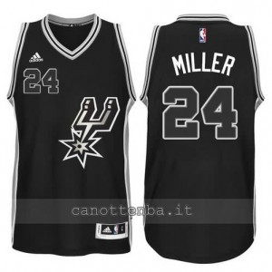 canotte andre miller #24 san antonio spurs 2015-2016 nero