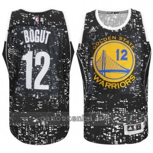 canotte andrew bogut #12 golden state warriors lights nero