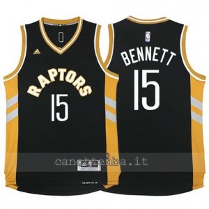 canotte anthony bennett #15 toronto raptors 2015-2016 nero