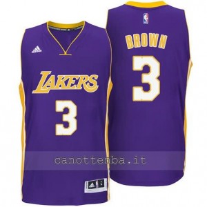 canotte anthony brown #3 los angeles lakers 2014-2015 porpora