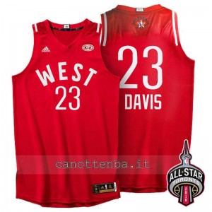 canotte anthony davis #23 nba all star 2016 rosso