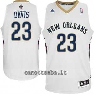 canotte anthony davis #23 new orleans pelicans 2014-2015 bianca