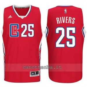 canotte austin rivers #25 los angeles clippers 2015-2016 rosso