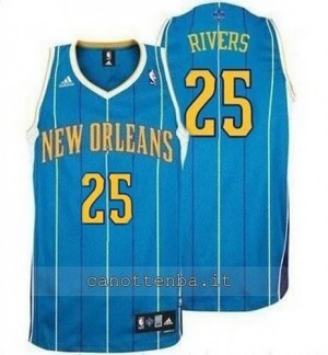 canotte austin rivers #25 new orleans hornets revolution 30 blu