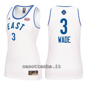 canotte basket donna all star 2016 dwyane wade #3 bianca