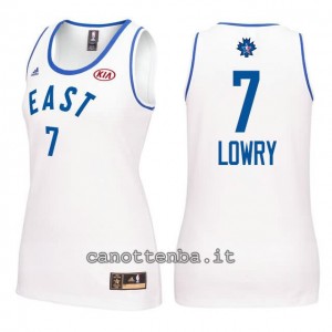 canotte basket donna all star 2016 kyle lowry #7 bianca