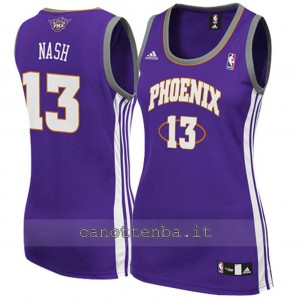 canotte basket donna steve nash #13 phoenix suns porpora