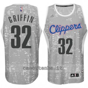 canotte blake griffin #32 los angeles clippers lights grigio
