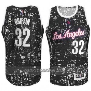 canotte blake griffin #32 los angeles clippers lights nero