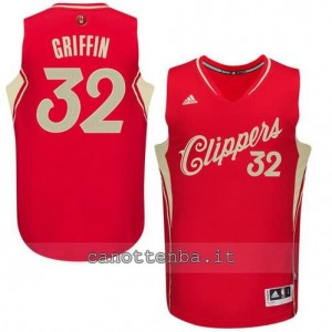 canotte blake griffin #32 los angeles clippers natale 2015 rosso
