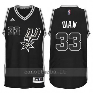 canotte boris diaw #33 san antonio spurs 2015-2016 nero