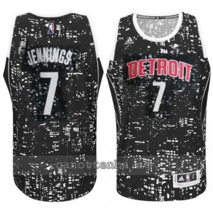 canotte brandon jennings #7 detroit pistons lights nero