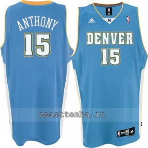 canotte carmelo anthony #15 denver nuggets blu