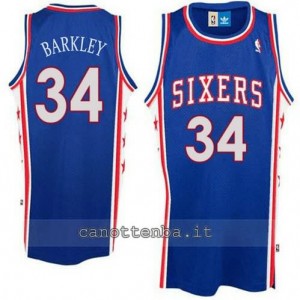 canotte charles barkley #34 philadelphia 76ers blu