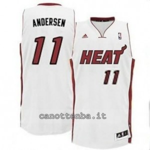 canotte chris andersen #11 miami heat revolution 30 bianca