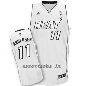 canotte chris andersen #11 miami heat whiteout