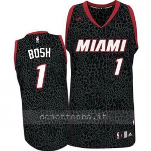 canotte chris bosh #1 miami heat leopardo