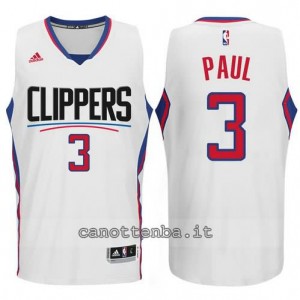 canotte chris paul #3 los angeles clippers 2015-2016 bianca