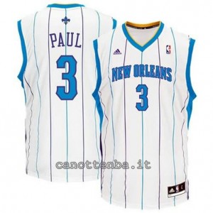 canotte chris paul #3 new orleans hornets revolution 30 bianca