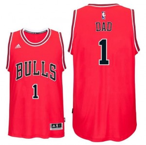 canotte dad logo 1 chicago bulls 2016 rosso