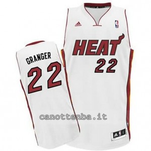 canotte danny granger #22 miami heat revolution 30 bianca