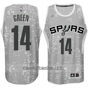 canotte danny green #14 san antonio spurs lights grigio