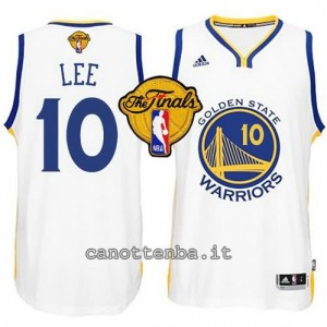 canotte david lee #10 golden state warriors finale 2015 bianca