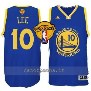 canotte david lee #10 golden state warriors finale 2015 blu