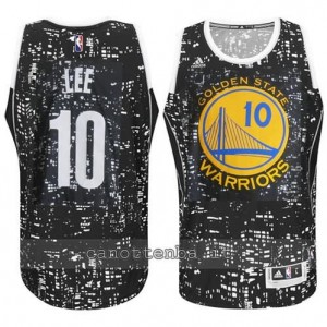 canotte david lee #10 golden state warriors lights nero