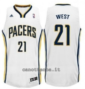 canotte david west #21 indiana pacers revolution 30 bianca