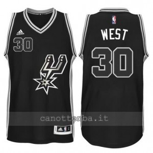 canotte david west #30 san antonio spurs 2015-2016 nero