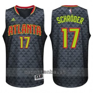 canotte dennis schroder #17 atlanta hawks 2015-2016 nero