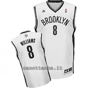 canotte deron williams #8 brooklyn nets revolution 30 bianca