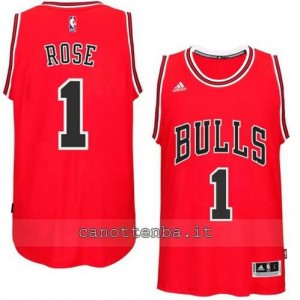 canotte derrick rose #1 chicago bulls 2014-2015 rosso