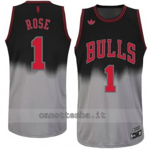 canotte derrick rose #1 chicago bulls moda grigio