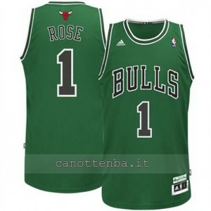 canotte derrick rose #1 chicago bulls moda verde